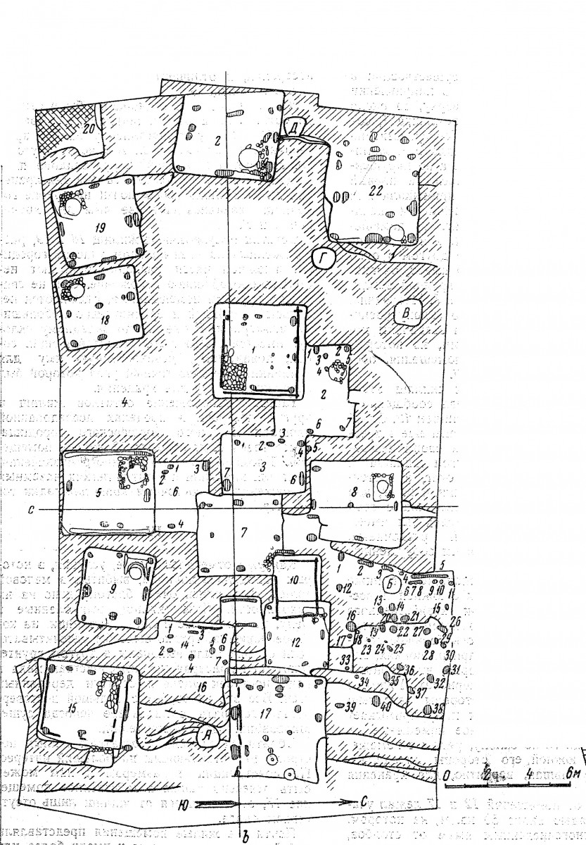 План раскопа 1928-1929гг.